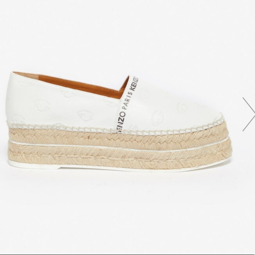 NWT KENZO Leather Espadrilles in Original Package